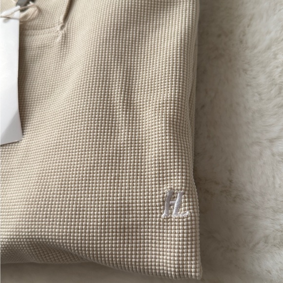 Helmut Lang Ivory Waffle Knit Collar Pockets Mini Polo Shirt Dress XS NWT - Picture 7 of 7